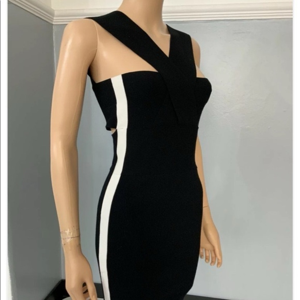 McQ Alexander McQueen criss-cross dress